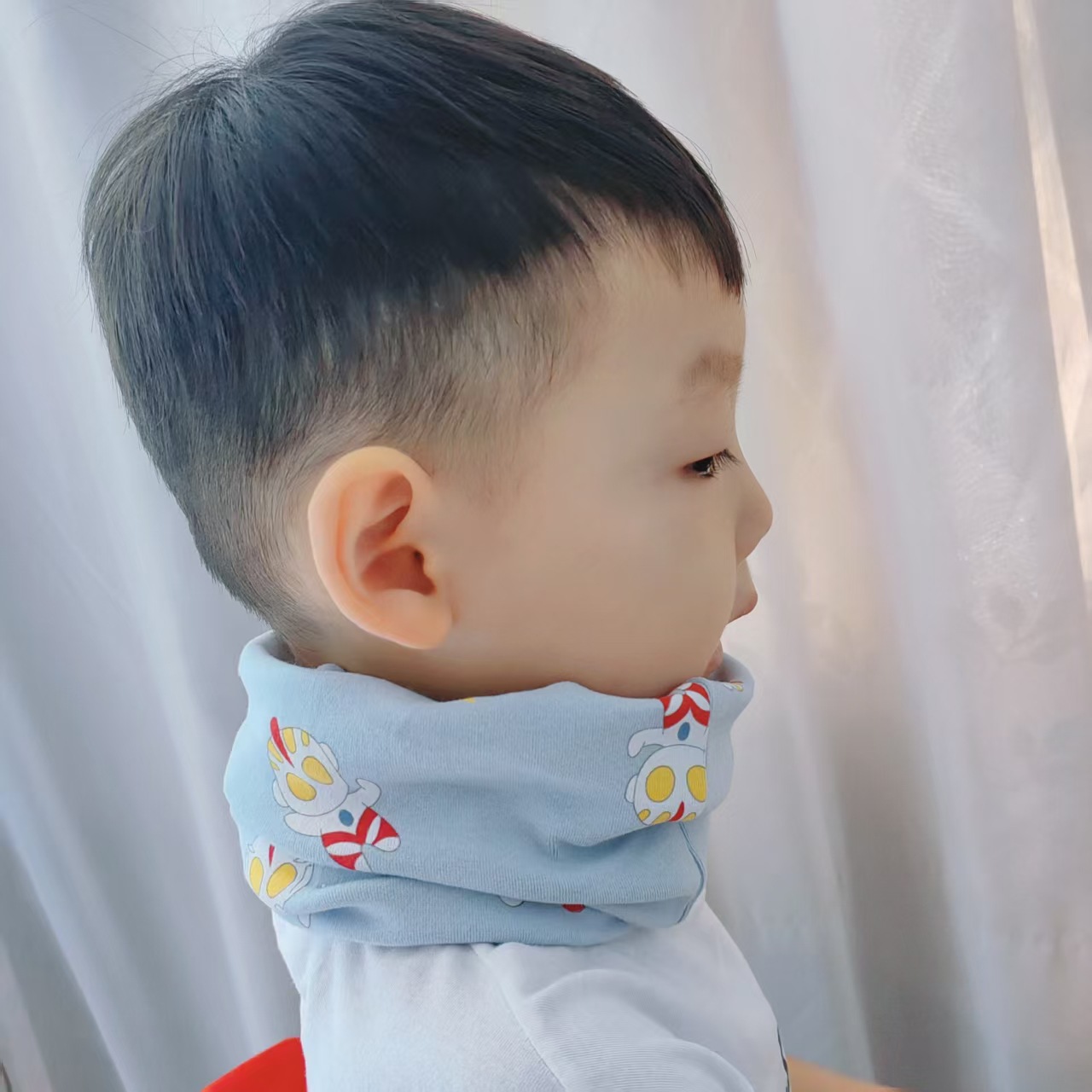 Children's Scarf Men's Autumn and Winter Cotton Women's Pullover Neck Set Baby's Winter Windproof Warm Children's Korean Fashion Scarf