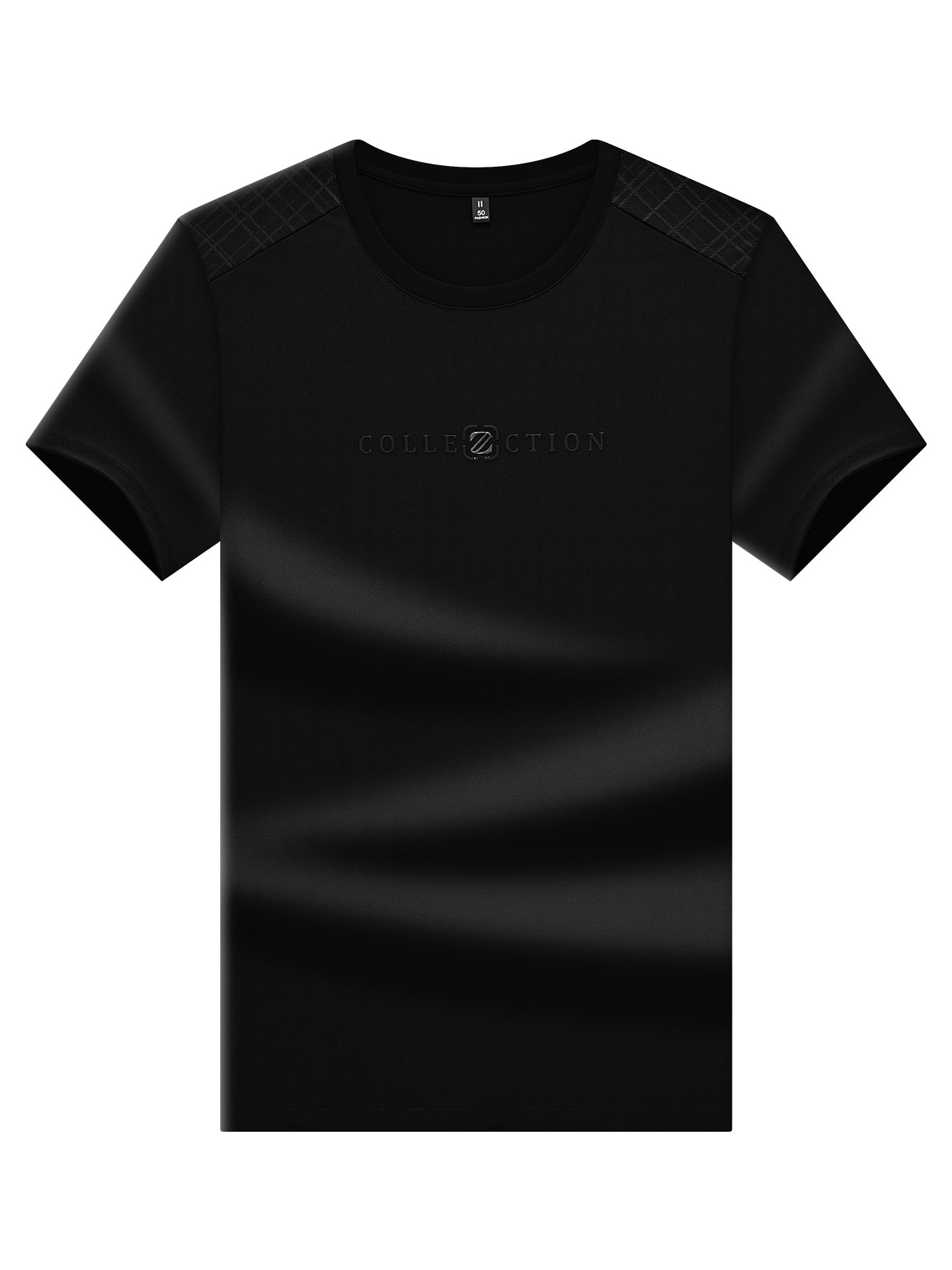 Модная элитная шелковая универсальная футболка с коротким рукавом с круглым воротником для отдыха