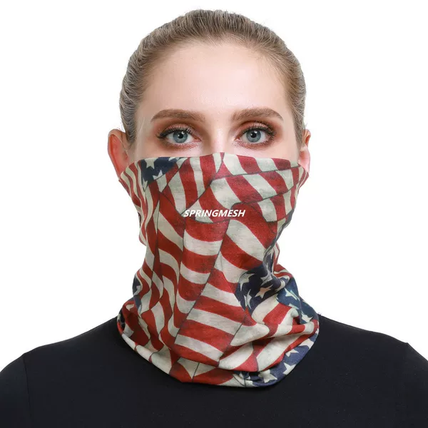 Outdoor Sun Protection and Uv Protection Mask for Men and Women, Breathable Cycling Neck Cover, Seamless Magic Headscarf Logo