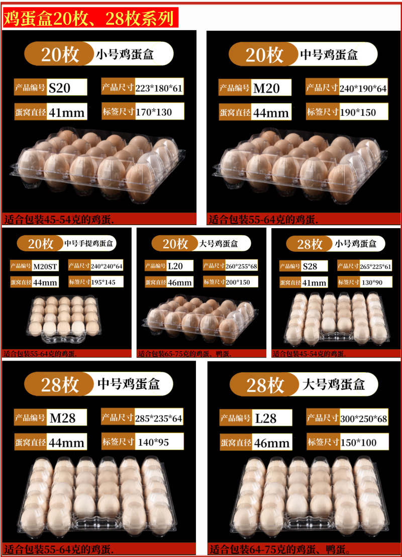 鸡蛋盒20、28系列