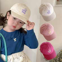 韩国ins儿童帽子春秋季字母女童鸭舌帽洋气遮阳防晒男童棒球帽潮