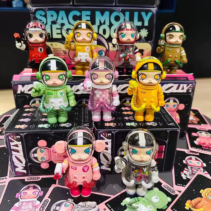 POPMART泡泡玛特MEGA珍藏100%周年3代Molly盲盒手办摆件礼物玩具
