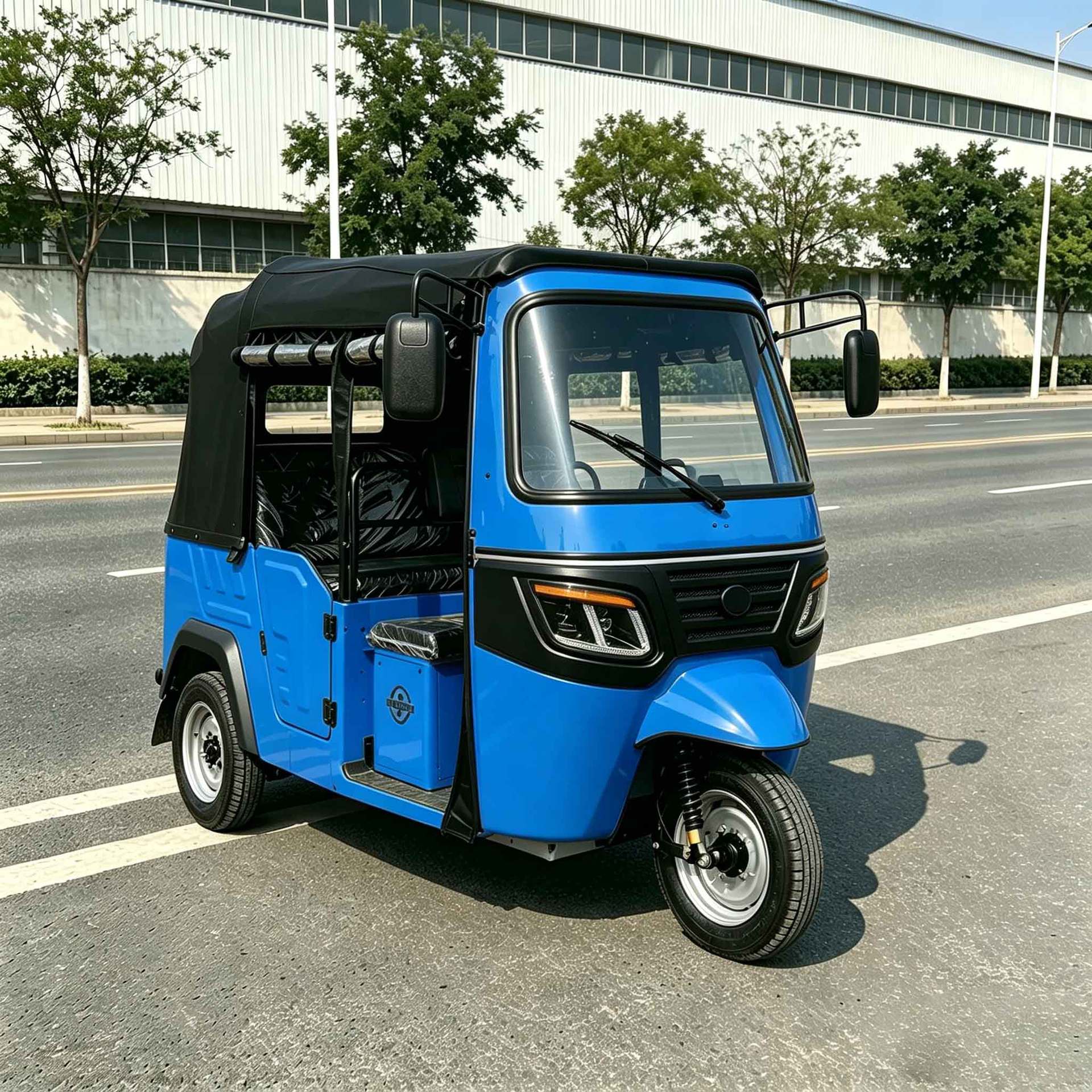 Popular Model Dudu Passenger Tricycle with 6 Seats, Tuktuk, African Tricycle with Canopy, Foreign Passenger Transport Quality