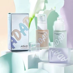 ADAD Moisturizing Color Correcting Concealer Cream, Chinese Brand, Transparent and Natural, Comfortable Fit, Flaw Coverage, Purple and Green Foundation