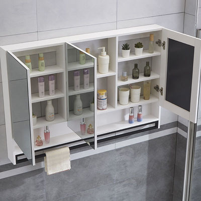 intelligence Mirror cabinet solid wood Bathroom Mirror TOILET Makeup mirror Wall hanging Wash and rinse Storage Mirror box