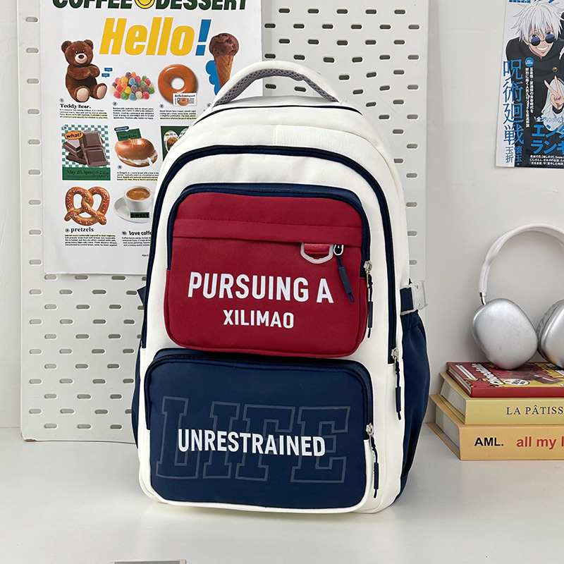 Mochila escolar de alto valor, gran capacidad, ligera y versátil para estudiantes de escuela primaria, quinto y sexto grado, mochila para estudiantes de secundaria y preparatoria