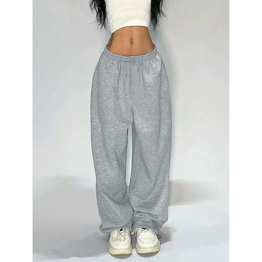 กางเกงฤดูร้อนทรงหลวมสลวย ทรงตรงยืดเอว 3 สี (S–XXL)