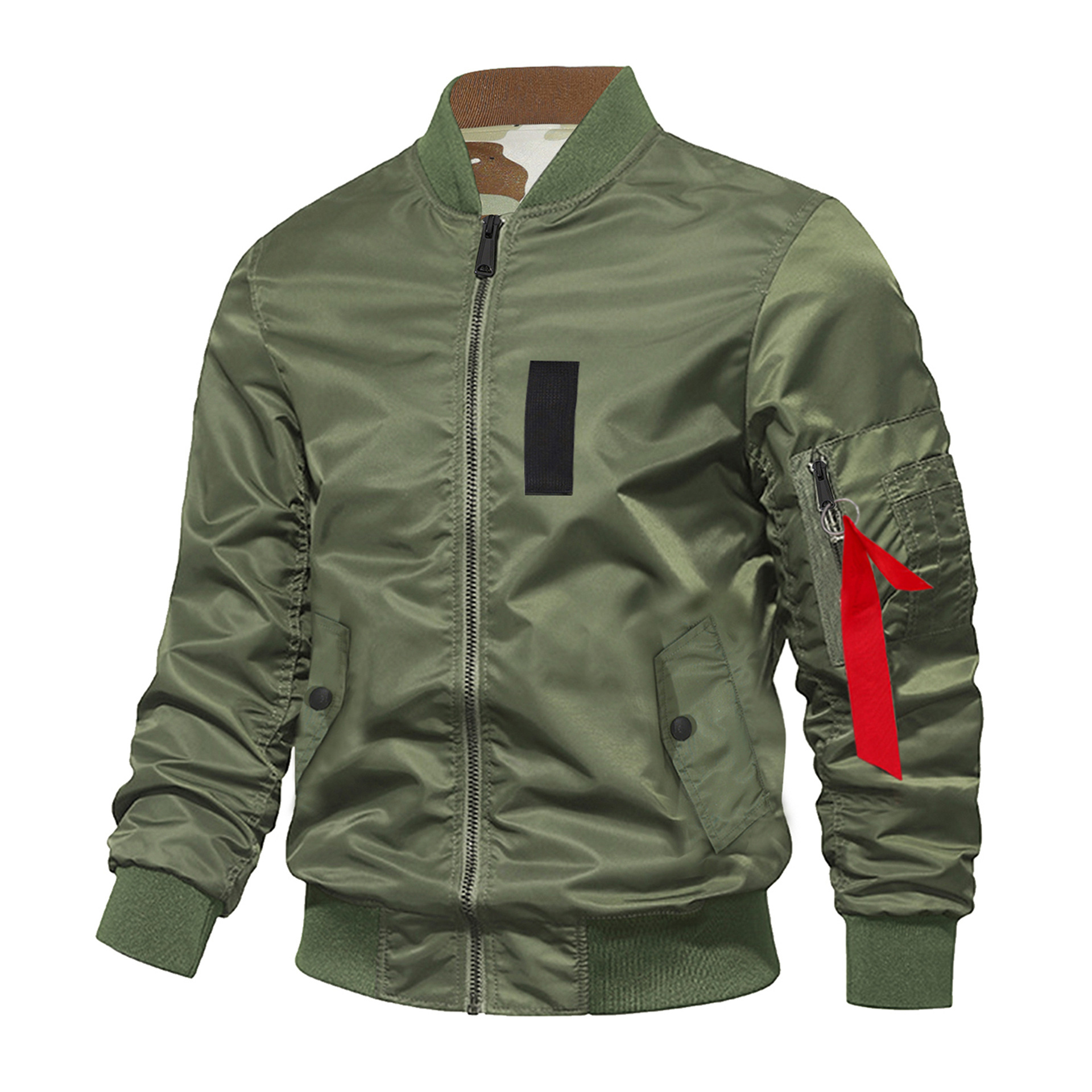 Doble cara gruesa chaqueta de vestir chaqueta de aviador de comercio exterior vintage marca de moda americana chaqueta de béisbol casual Amazon