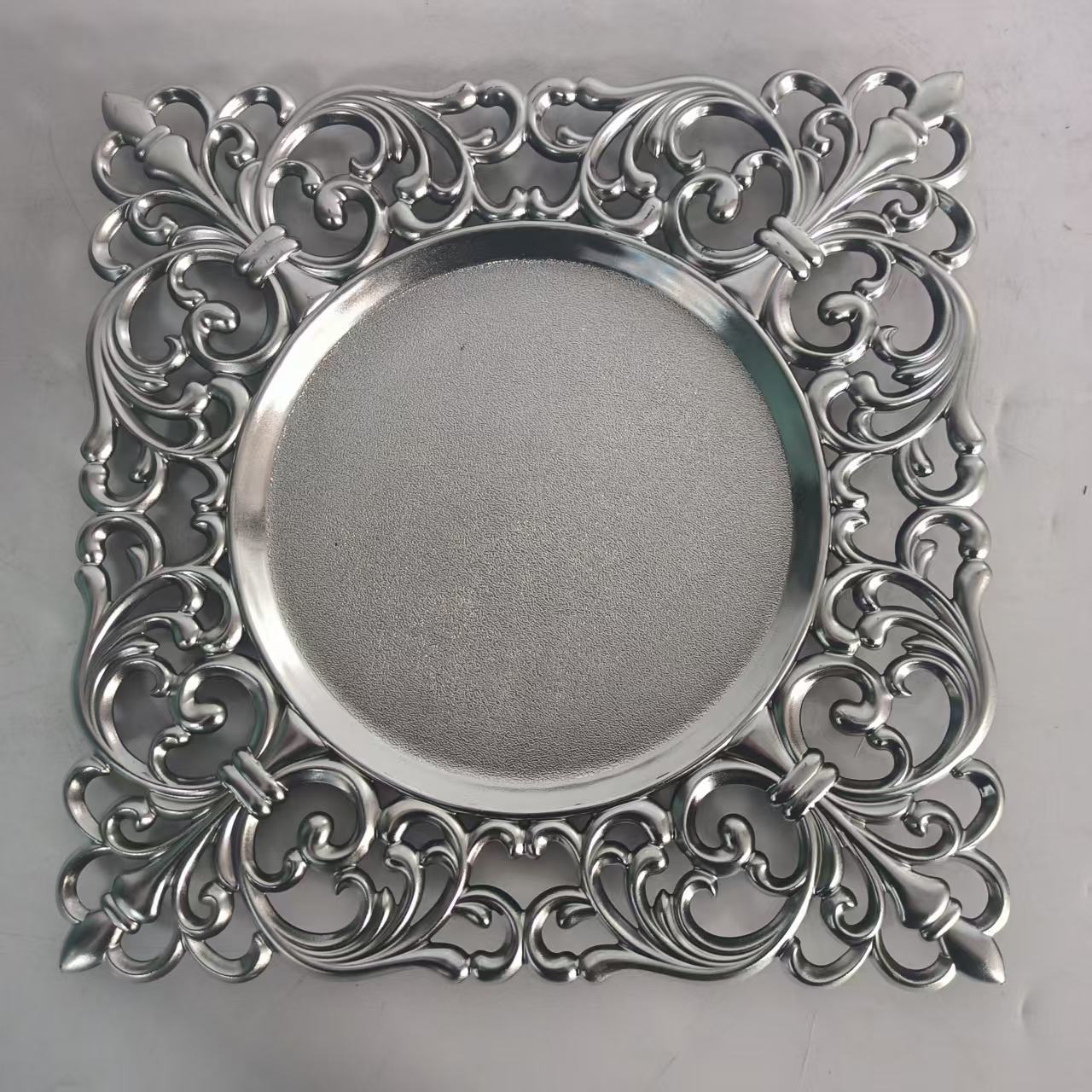 Ventas calientes de comercio exterior retro europeo decoración de mesa almohadilla de Navidad restaurante occidental circular irregular mesa almohadilla