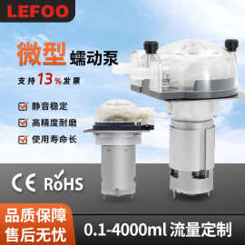 力夫12v微小型蠕动泵  24v抽水泵直流静音迷你水泵大流量蠕动泵