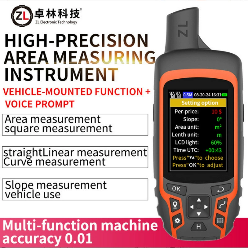 Гектар-метр ZL-166, английская версия, прибор для измерения площади земли, полевой измеритель, портативный GPS, экспорт, экспорт