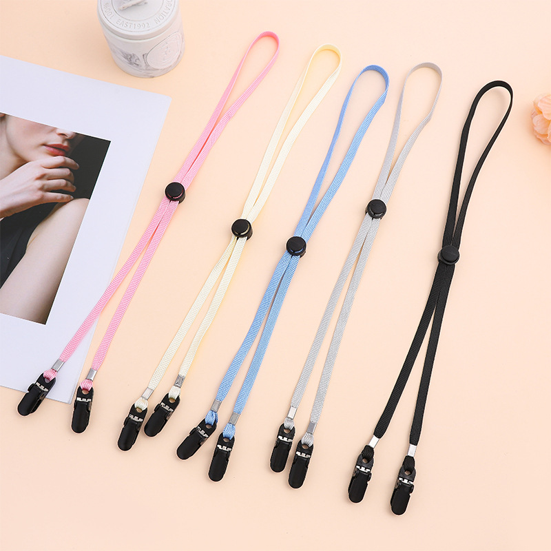 草帽子遮阳帽渔夫帽防风绳夹子防风绳下巴带可拆卸