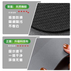 Kitchen floor mats, stove floor mats, dirt-resistant, wear-resistant, waterproof and oil-proof, doorway household Morandi simple carpet foot mats