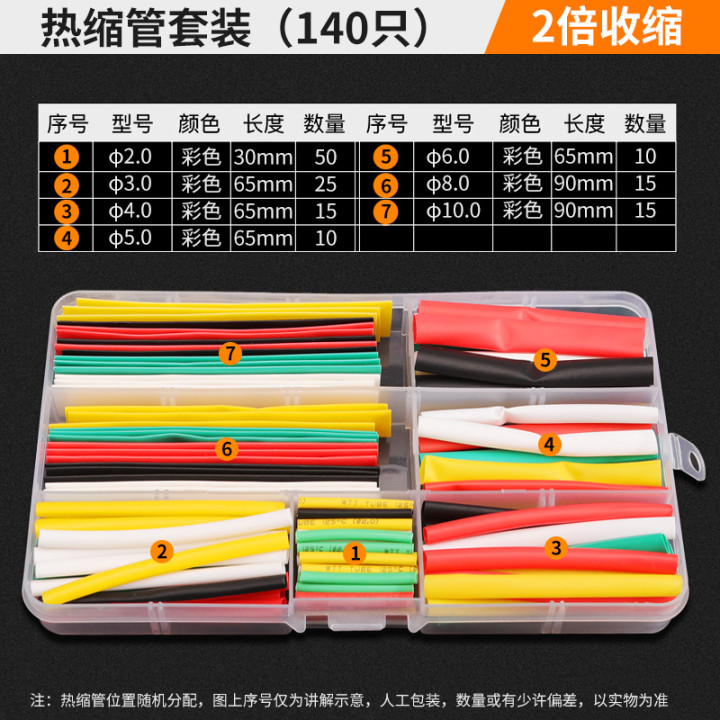 Green Forest tubo de encogimiento térmico manguito de aislamiento cable de datos de cableado grueso impermeable protección de cable de encogimiento 3 veces