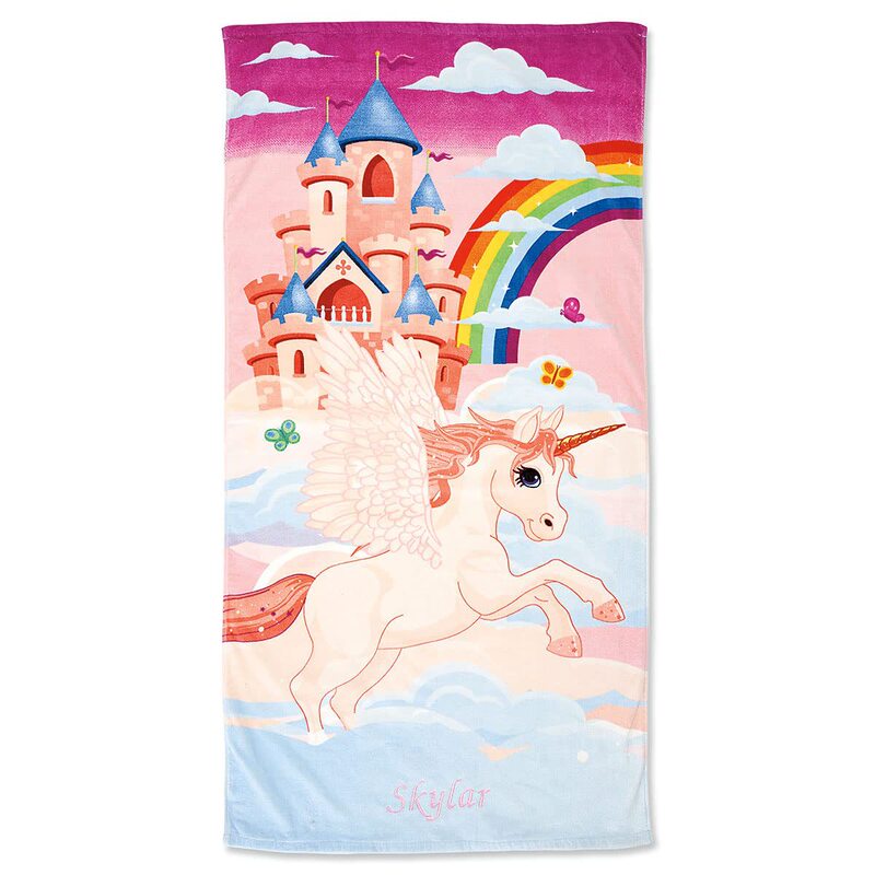 Unicorn Microfiber Girl Beach Towel Printed Name Alphabet Combination Quick Dry Design Suitable for Beach Pool Unicorn Microfiber Girl Beach Towel Printed Name Alphabet Combination Quick Dry Design Suitable for Beach Pool