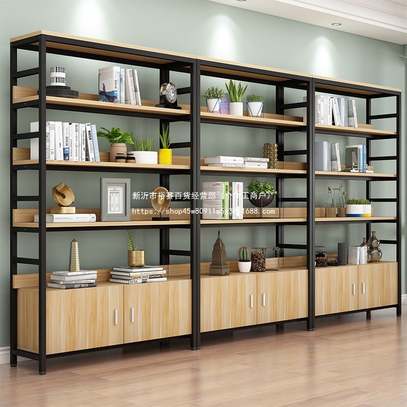 货架置物架超市落地货柜展示架办公室客厅隔断货物架简易货架多层