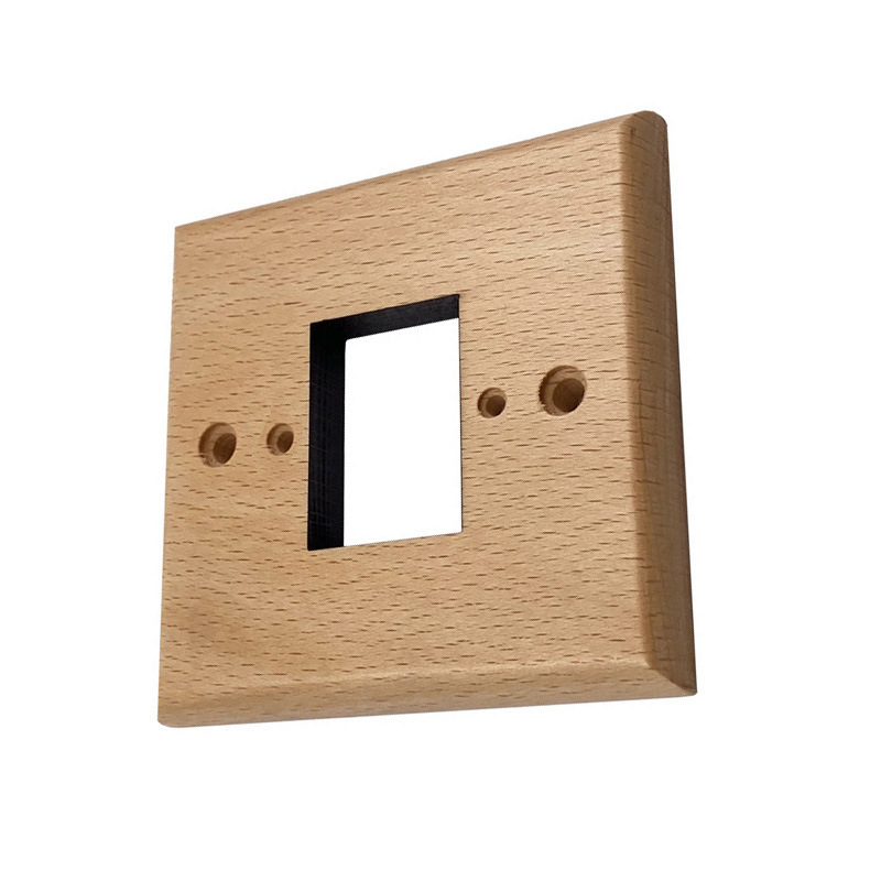 Light color square wooden base