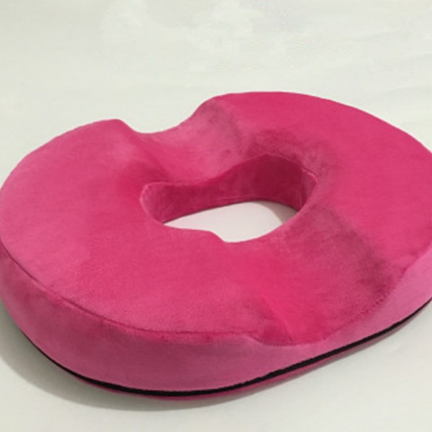 Cojín ortopédico de espuma viscoelástica – Con hueco central, ideal para hemorroides, embarazo y oficina