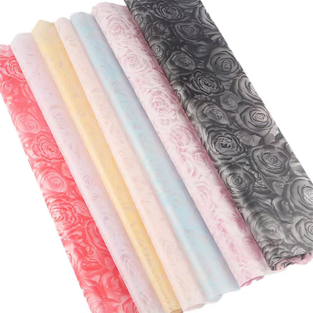 Li Zhi Ran rosa hermosa papel de embalaje de flores impermeable ramo de flores papel de embalaje de flores papel de regalo