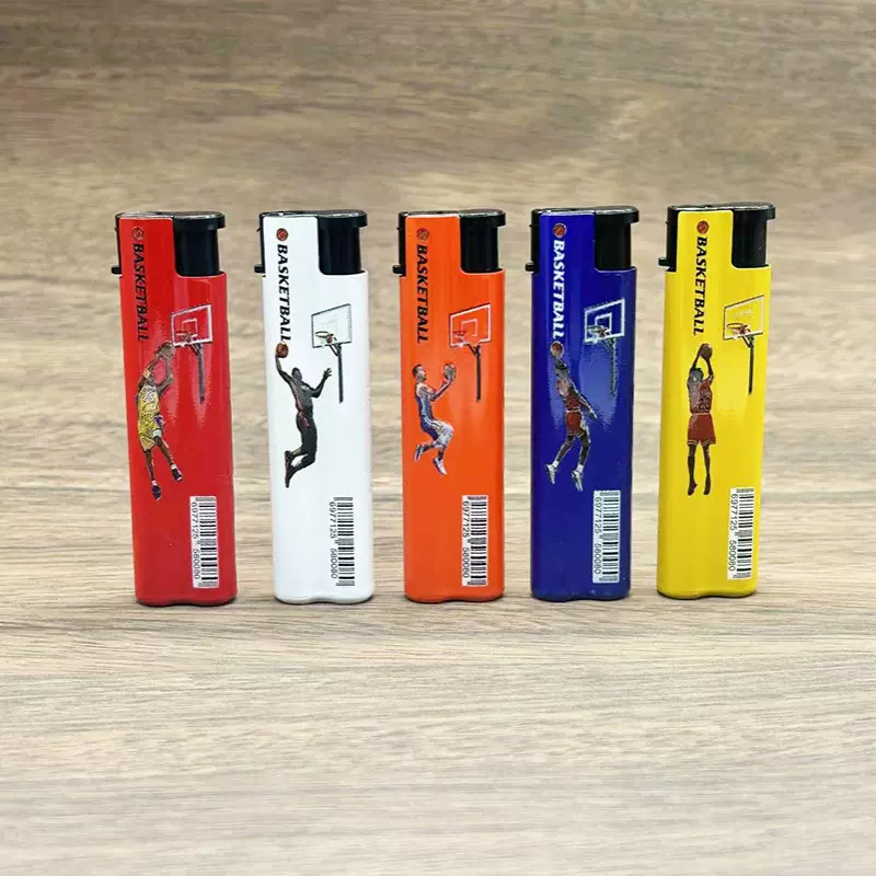 新款创意电镀喷漆金属铁壳 现货广告logo定 制充气直冲防风打火机