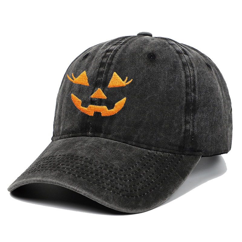 アマゾンはハロウィーンのカボチャ刺繍野球帽を販売しています。|undefined