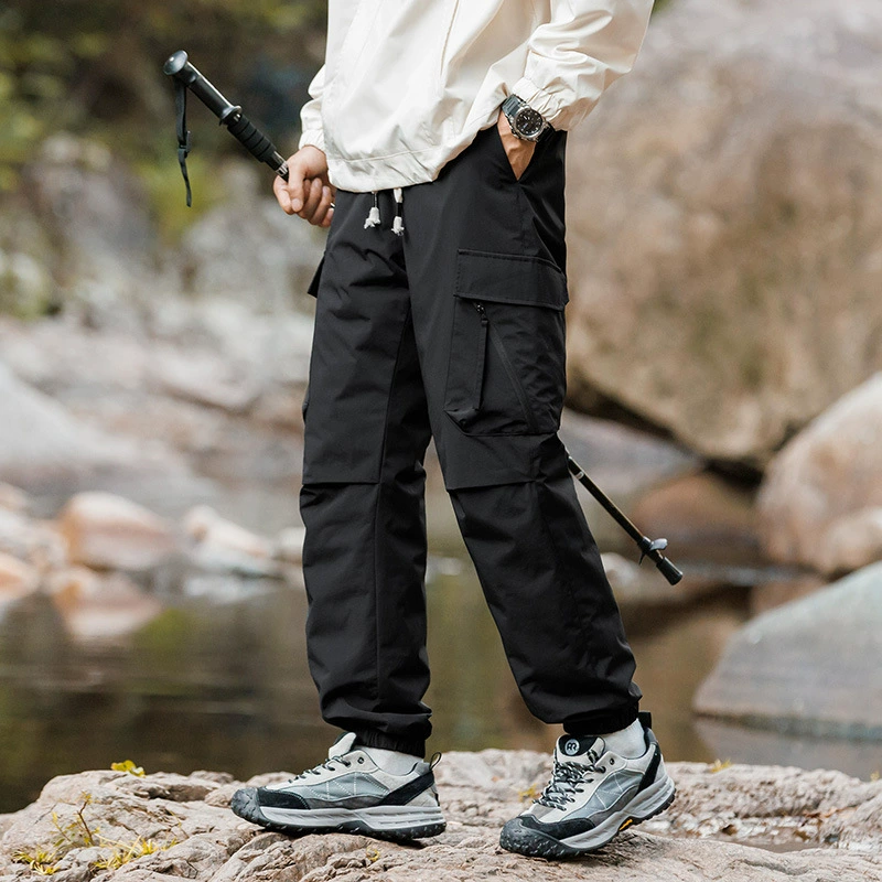 Зимние взрывные три пуховые штаны для мужчин трансграничный новый национальный стандарт 90 бархат может открыть горные спортивные штаны на открытом воздухе