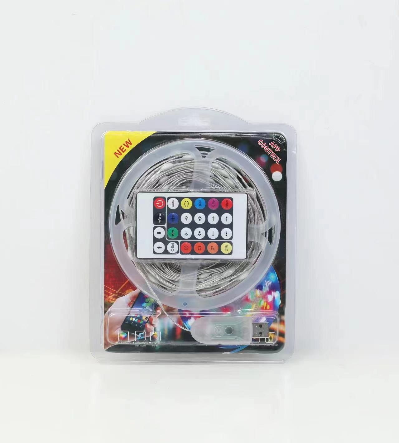 5V color mágico línea de cuero luz LED impermeable doble control caballo agua corriente Cadena de luz USB control remoto atmósfera luz traje fábrica al por mayor