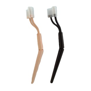 Semi-Arc Folding Steel Needle Eyebrow Comb Folding Portable Eyelash Brush Eyelash Molding Appliance False Eyelash Auxiliary Manufacturer