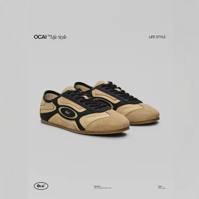 Desert Brown Replica Ocai Retro Color-Blocking Men's Shoes Low-Top Casual Sneakers Genuine Leather Lightweight Trendy Sports Shoes for Women Desert Brown Replica Ocai Retro Color-Blocking Men's Shoes Low-Top Casual Sneakers Genuine Leather Lightweight Trendy Sports Shoes for Women