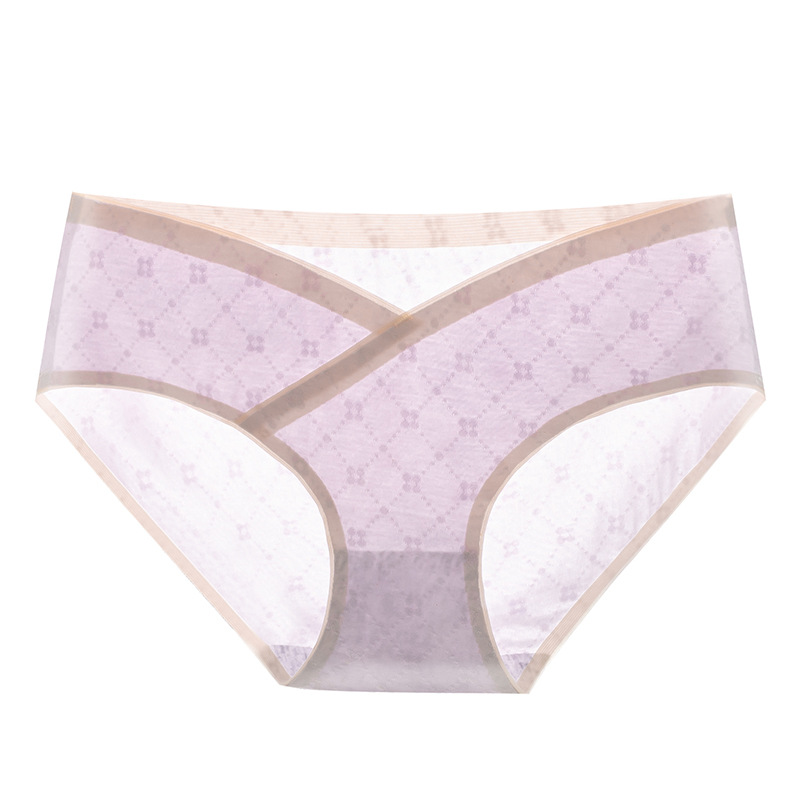 Ropa interior de mujer embarazada algodón de mujer entrepierna antibacteriana verano embarazada delgada temprana, media y tardía talla grande ropa interior de algodón de cintura baja sin costuras