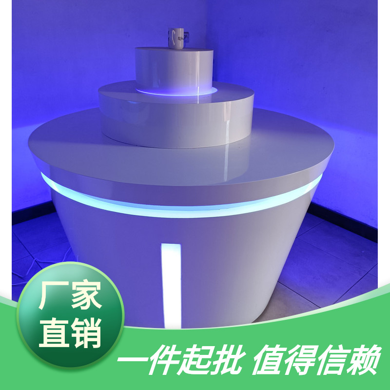 异形发光无人机柜创意造型展示摆台特惠感中岛桌科技展厅展台样品