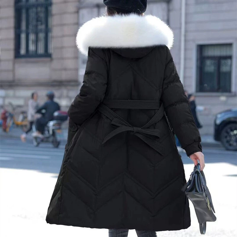 Velvet long fitted down jacket, duck down, maxi length, wholesale