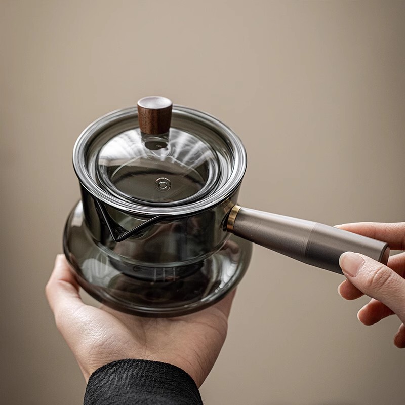 Glass Fluor Side Pot Electric Pottery Stove Cooking Teapot Heating Kettle Household Pottery Pot Tea Set Enclosing Oven Tea Boiler