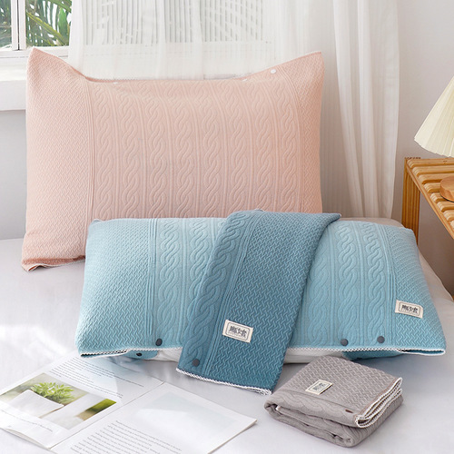 Simple pure cotton brushed pillowcase thickened single pillowcase 48x72 adult 100% cotton pillowcase