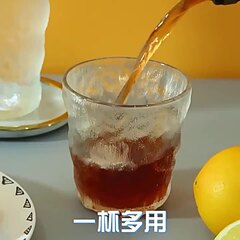 クリエイティブカップ透明インターネット有名人氷河パターンガラス不規則な厚みのあるウォーターカップウイスキーカップ日本製槌目カップ