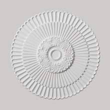 石膏灯盘法式吊顶造型圆形吸顶盘天花灯池装饰复古奶油风雕花圆盘