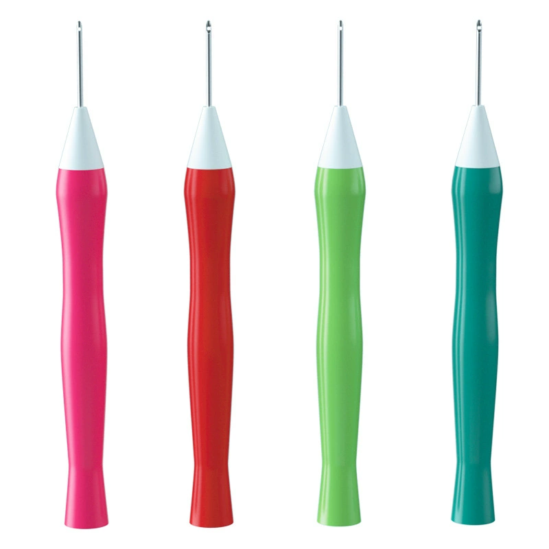 Source wholesale 1.6mm poking needle poke embroidery DIY kit dedicated multi -color optional simple ABS material
