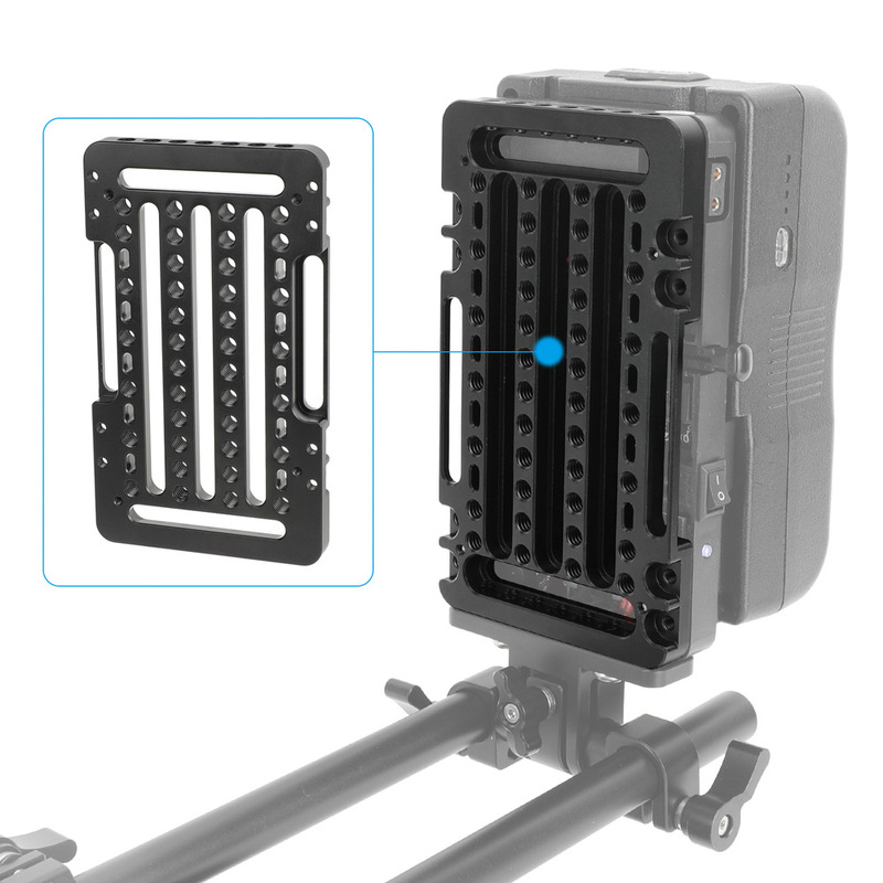 Hdrig Multifunctional Multi-Hole Mounting Plate V-Mount Battery Mounting Plate Backplate/75-100Mm Vesa Mounting Plate 3741