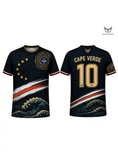 2026 New Cape Verde Flag Print T-Shirt for Men and Women Quick-Dry Outdoor Sports Jersey Summer Casual Football T-Shirt