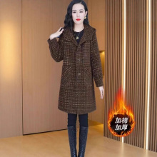 时尚高级感气质韩版外套精致大衣秋冬新款洋气显瘦厚款毛呢外套女