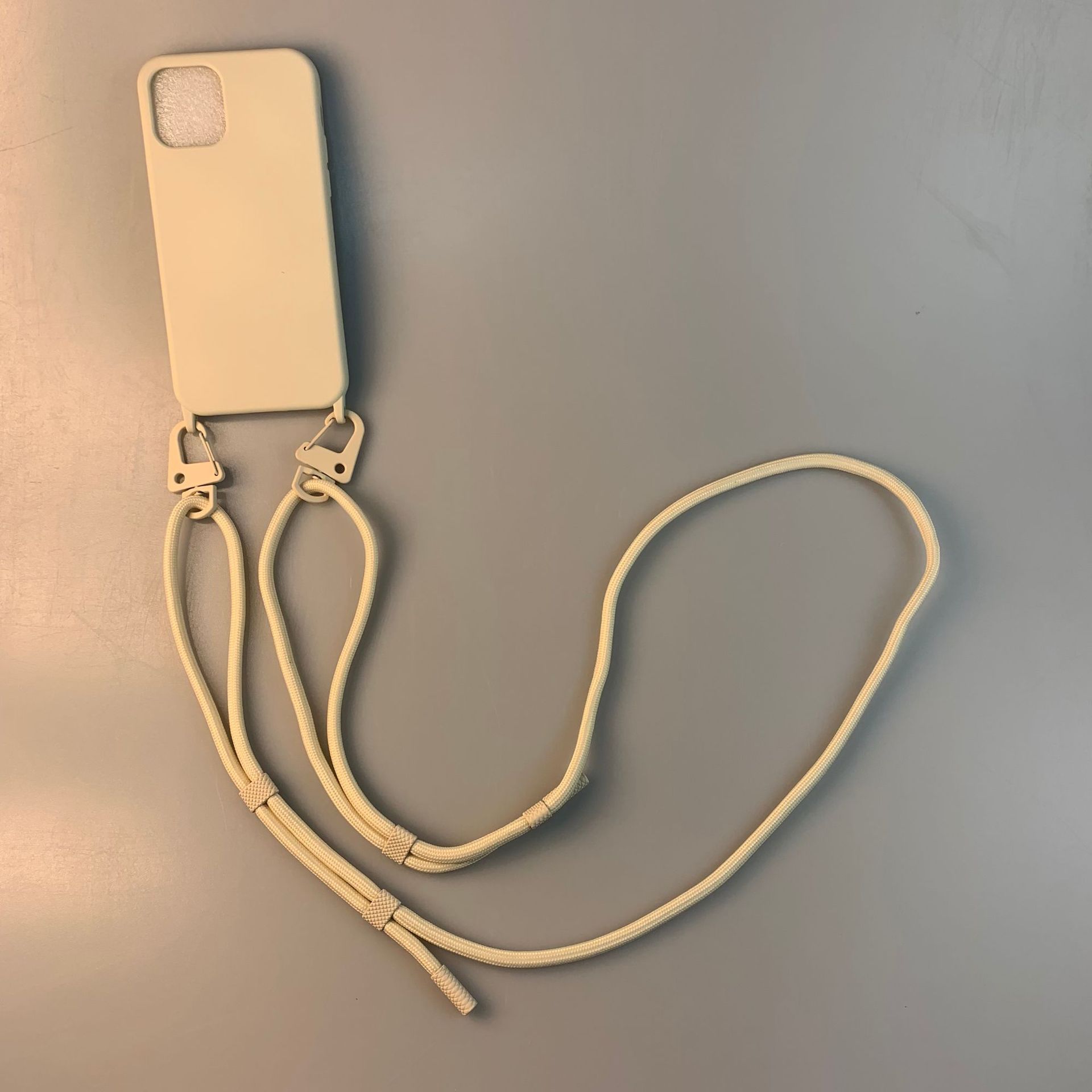 Silicone cross-body strap phone case