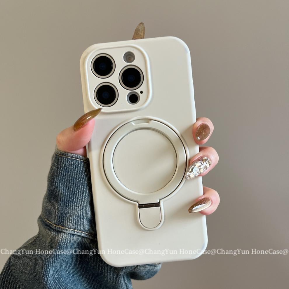 Magnetic Silicone Phone Case For Iphone 15 Pro 14 13 Shockproof_voghion.com