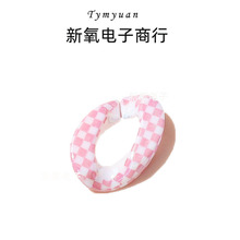 新款彩色格子U形项链扣  diy彩色链条手机链包包装饰饰品配件批发