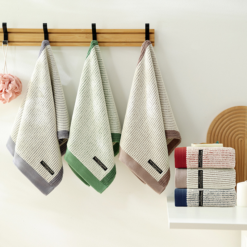 Pure Cotton Towel, Yarn-Dyed, 100% Cotton, Class A, Household Adult Face Towel, Soft and Absorbent, Wedding Favor Gift Wholesale Pure Cotton Towel, Yarn-Dyed, 100% Cotton, Class A, Household Adult Face Towel, Soft and Absorbent, Wedding Favor Gift Wholesale