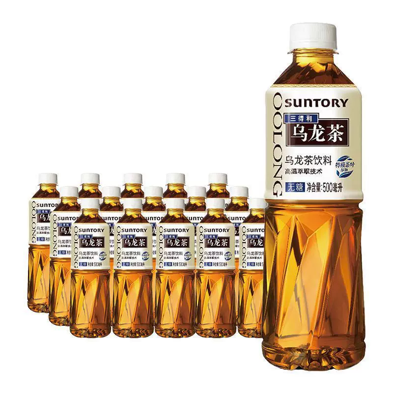 乌龙茶无糖乌龙茶500ml*12瓶茶多酚凉茶饮料亚马逊一件包邮包邮
