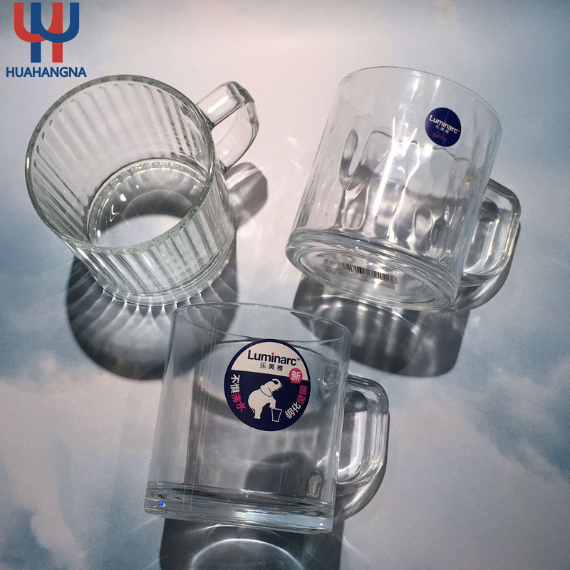 Lemeiya Tempered Glass Cup for Tea, Milk, Home and Office Use, with Handle, Color-Changing Water Cup with Handle