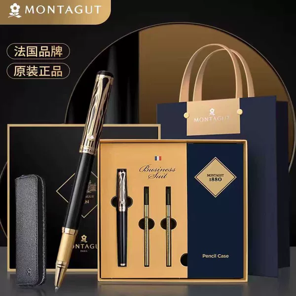 MONTAGUT Montejo Signature Pen for Men and Women Office Signature High-end Business Meeting Gift Signature Pen Gift Box