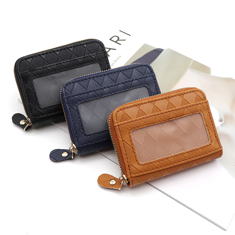 Nueva bolsa de tarjetas de órgano para mujeres versión coreana simple bolso de cambio para hombres de gran capacidad multi-tarjeta cartera de tarjetas de licencia de conducir antirrobo