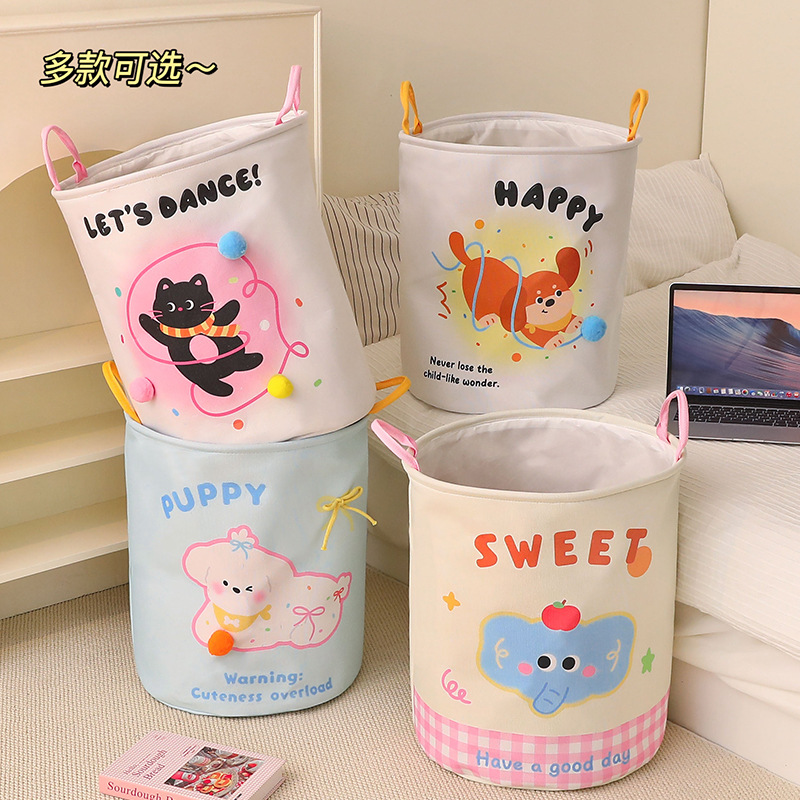 Cesta de ropa sucia linda y de alto valor, ropa sucia doméstica de gran capacidad, dormitorio plegable, canasta de almacenamiento de lavandería, venta directa de fábrica