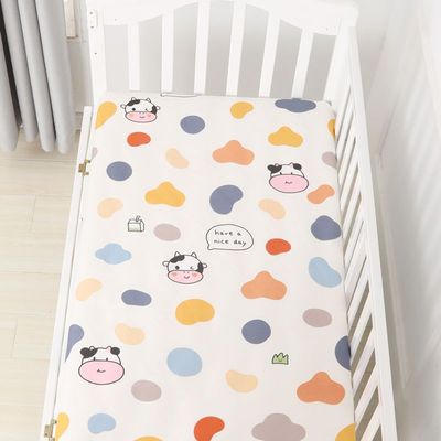 baby sheet children pure cotton Bed cover singleton Mattress cover smart cover non-slip Baby bed Bed cover kindergarten Cross border